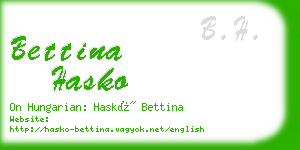 bettina hasko business card